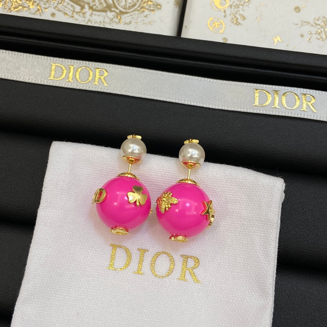 ‘Pink Ball’ Earrings