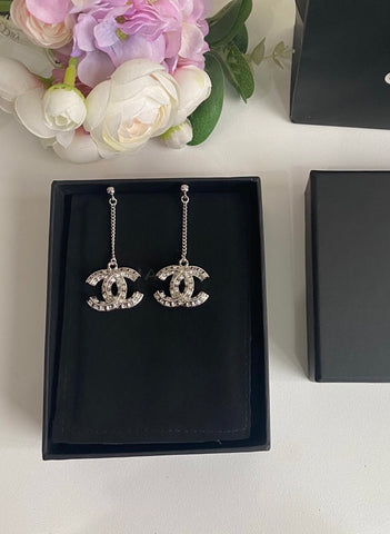 ‘Mega C Silver’ Earrings